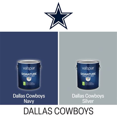 Secondary <b>Colors</b>. . Dallas cowboys paint colors lowes